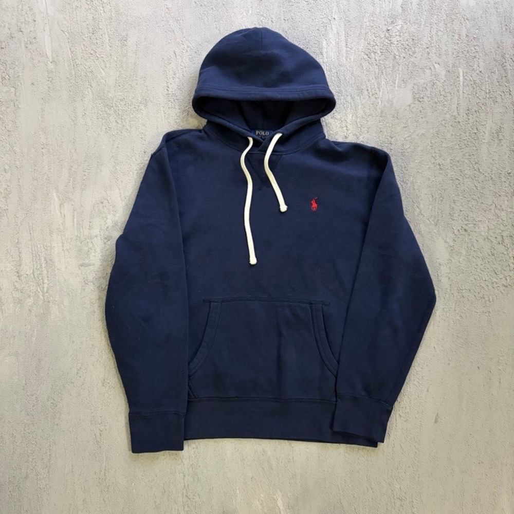 Polo Ralph Lauren Hoodie Medium Blue Embroidered Pony